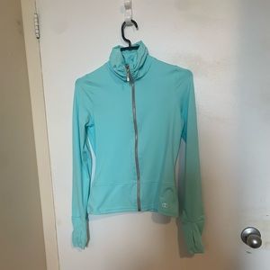 Teal blue coloured yoga jacket size xs-small-medium